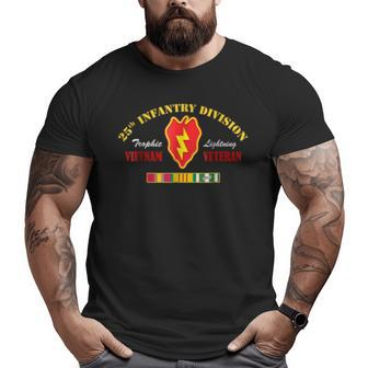 25Th Infantry Division Vietnam Veteran Big and Tall Men T-shirt | Mazezy