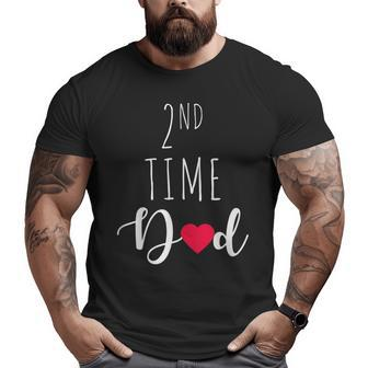 2Nd Time Dad Anniversary Best Daddy Father's Day Big and Tall Men T-shirt | Mazezy