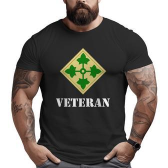 4Th Infantry Division 4Th Id Veteran Wh Hd Big and Tall Men T-shirt | Mazezy