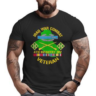 4Th Infantry Division Iraq War Oif Combat Veteran Big and Tall Men T-shirt | Mazezy UK