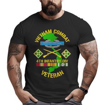 4Th Infantry Division Vietnam Combat Veteran Big and Tall Men T-shirt | Mazezy