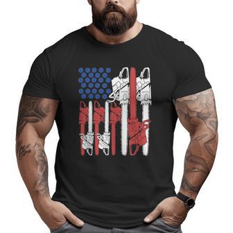 4Th Of July Arboris Men Tree Climber Dad Chainsaw Big and Tall Men T-shirt | Mazezy