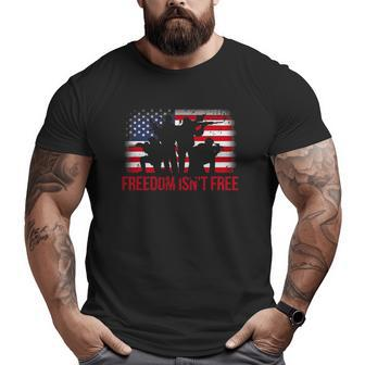 4Th Of July Freedom Isn't Free Veterans Day Big and Tall Men T-shirt | Mazezy