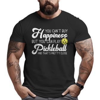 Addicted Pickleball Addict Pickleball Dad Player Big and Tall Men T-shirt | Mazezy
