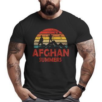 Afghan Summers Veteran Afghanistan Veteran Big and Tall Men T-shirt | Mazezy UK