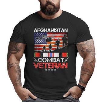 Afghanistan Combat Veteran Us Veteran Military Big and Tall Men T-shirt | Mazezy
