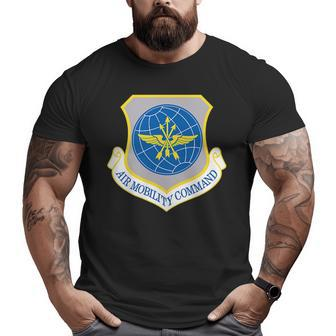 Air Force Air Mobility Command Amc Military Veteran Patch Big and Tall Men T-shirt | Mazezy