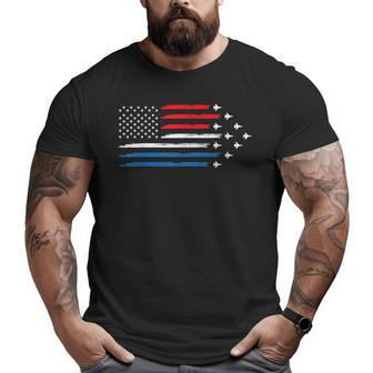 Air Force Us Veterans 4Th Of July T American Flag Big and Tall Men T-shirt | Mazezy