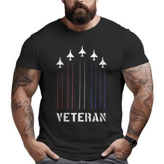 Air Force Veteran Us American Flag F4 Phantom Big and Tall Men T-shirt | Mazezy