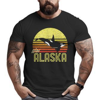 Alaska Cruise Vacation Orca Killer Whale Marine Biologist Big and Tall Men T-shirt | Mazezy
