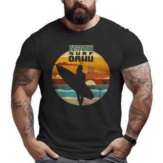 Aloha Surf Surf Oahu Surfer Big and Tall Men T-shirt | Mazezy