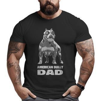 American Bully Dad American Pitbull Terrier Muscle Big and Tall Men T-shirt | Mazezy
