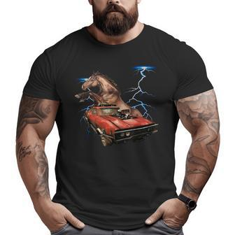 American Muscle Cars Thunderstorm Car Auto Mechanic Big and Tall Men T-shirt | Mazezy UK
