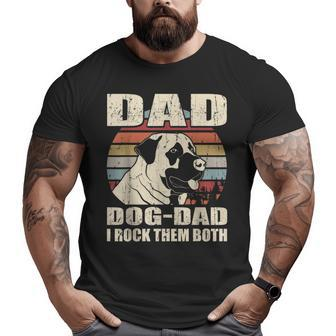 Anatolian Shepherd Dad And Dog Dad I Rock Them Both Vintage Big and Tall Men T-shirt | Mazezy