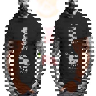 Animal Farming Pig Whisperer Piggy Pig Lover Big and Tall Men T-shirt | Mazezy
