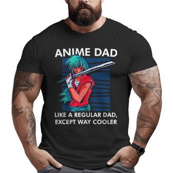 Anime Dad Cute Anime Guy Manga Art Lover Big and Tall Men T-shirt | Mazezy CA