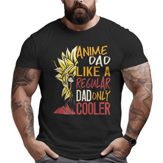 Anime Dad Like A Regular Dad Only Cooler Back Print Bxswncp Big and Tall Men T-shirt | Mazezy