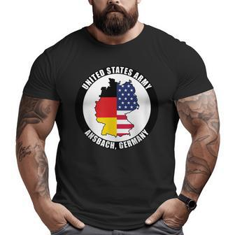Ansbach Germany United States Army Military Veteran Big and Tall Men T-shirt | Mazezy CA