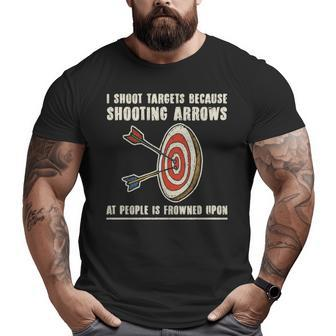 Archery Archer Bowman Bow Archer Big and Tall Men T-shirt | Mazezy
