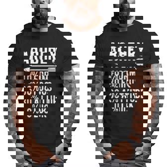 Archery Definition Archer Archery Lover Archers Big and Tall Men T-shirt | Mazezy