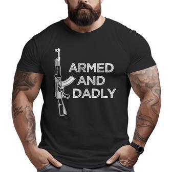 Armed & Dadly Ak Big and Tall Men T-shirt | Mazezy