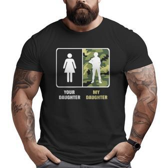 Army Daughter Proud Parents Military Pride Big and Tall Men T-shirt | Mazezy