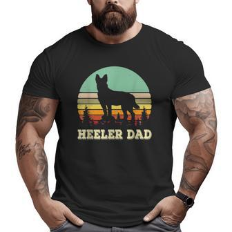 Australian Cattle Dog Red Blue Pet Heeler Dad Cute Mens Essential Big and Tall Men T-shirt | Mazezy
