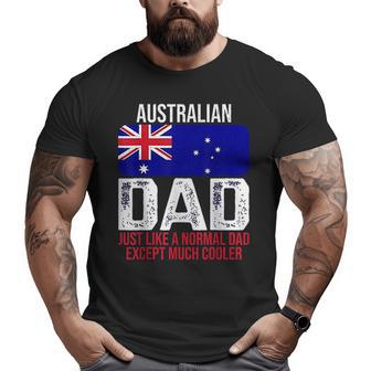 Australian Dad Australia Flag Big and Tall Men T-shirt | Mazezy