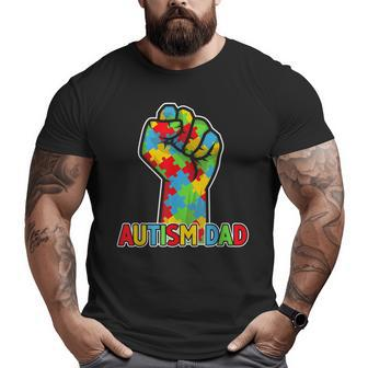 Autism Awareness Dad Father Acceptance Men Support Love Big and Tall Men T-shirt | Mazezy