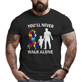 Autism Dad Autism Dad And Son Big and Tall Men T-shirt | Mazezy