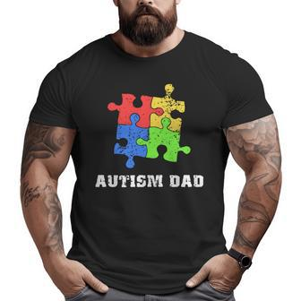 Autism Dad T Educate Love Support Big and Tall Men T-shirt | Mazezy
