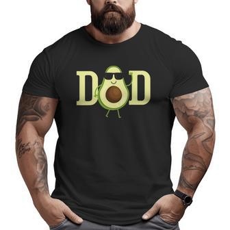 Avocado Dad Healthy Lifestyle Fathers Day Ketosis Big and Tall Men T-shirt | Mazezy