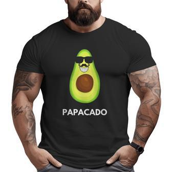 Avocado Papacado Dad & Father Big and Tall Men T-shirt | Mazezy