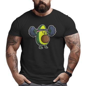 Avocado Powerlifting Weightlifting Gym Food Lover Vegan Tank Top Big and Tall Men T-shirt | Mazezy