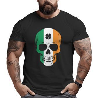 Awesome Irish Skull St Patrick's Day Big and Tall Men T-shirt | Mazezy
