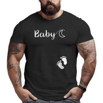 Babymoon Pregnancy For Vacation Baby With Moon Big and Tall Men T-shirt | Mazezy