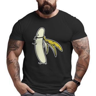 Banana Superhero Fathers Day Hawaiian Fruit Dad Dada Big and Tall Men T-shirt | Mazezy