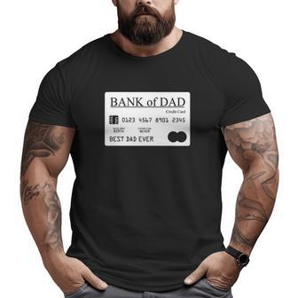 Bank Of Dadbest Dad Dad Father's Day Big and Tall Men T-shirt | Mazezy