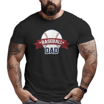 Baseball Dad Sport Coach Father Ball T Big and Tall Men T-shirt | Mazezy CA