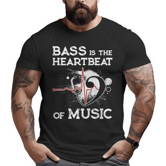Bass Is The Heartbeat Big and Tall Men T-shirt | Mazezy AU