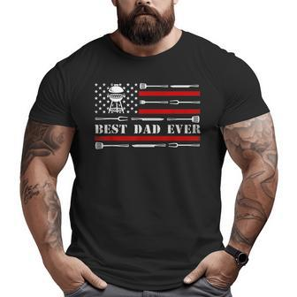 Bbq Grill Grilling Best Dad Ever Big and Tall Men T-shirt | Mazezy