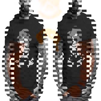 Beagle Dog In The Pocket Cute Pocket Beagle Big and Tall Men T-shirt | Mazezy