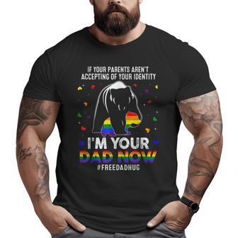 Bear Papa Free Dad Hugs Lgbt Gay Transgender Pride Accepting Big and Tall Men T-shirt | Mazezy AU