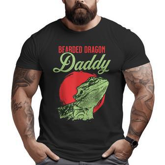 Bearded Dragon Daddy Father Dad Bearded Dragon Big and Tall Men T-shirt | Mazezy