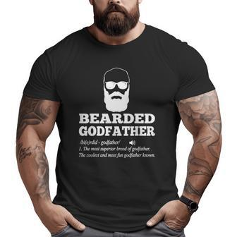 Bearded Godfather Definition Godfather Big and Tall Men T-shirt | Mazezy