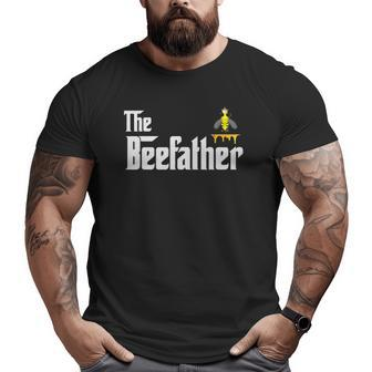 Beekeeper Honey Bees Beefather Hive Humor Joke Big and Tall Men T-shirt | Mazezy