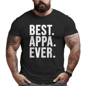 Best Appa Ever South Korean Father's Day For Dad Korea Big and Tall Men T-shirt | Mazezy DE