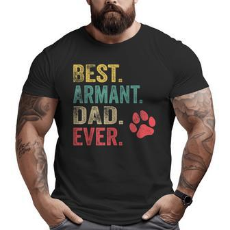 Best Armant Dad Ever Vintage Father Dog Lover Big and Tall Men T-shirt | Mazezy