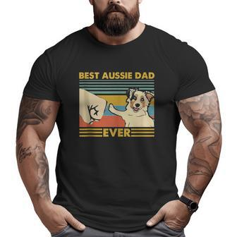 Best Aussie Dad Ever Retro Vintage Sunset Big and Tall Men T-shirt | Mazezy
