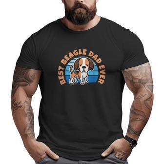 Best Beagle Dad Ever Hundeliebhaber Retrodesign Big and Tall Men T-shirt | Mazezy